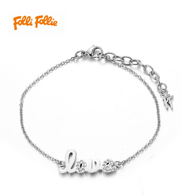 

Folli Follie Folli Follie Дамы ФОРМУЛИРОВКА серии Любовное письмо серебряный браслет 3B16F023C