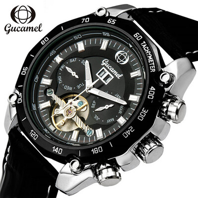 

Mens Watches Top Brand Luxury Automatic Watch Black Calendar Clock Mens Mechanical Watch