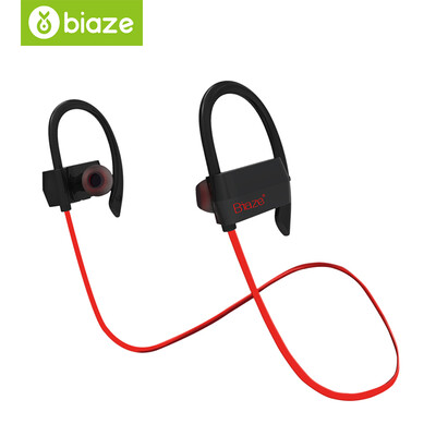 

BIAZE спортивной стереомузыка Bluetooth гарнитура бинауральных гарнитуры Поддержка рожок бизнес называют Huawei / OPPO / просо / виво / D16 черной и красный яблочный телефон