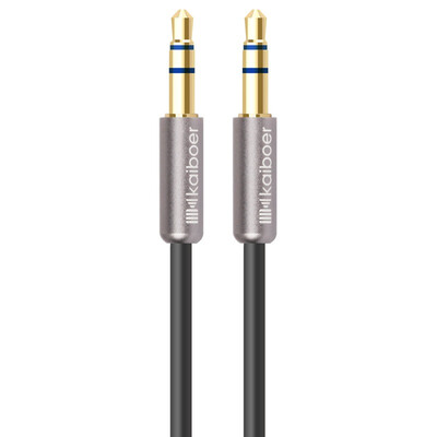 

Kaiboer KBE-SM-13021 35mm stereo audio cable AUX cable straight head - straight head black round 3 meters car audio cable