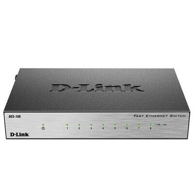 

Друзья (D-Link) dlink DES-108 Быстрый переключатель 8 рот