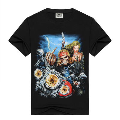 

MEN BONE 3D Personality trend T-shirt free style Skeletons&beauties