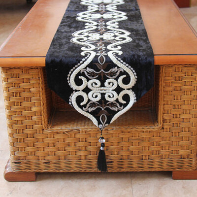 

Cntomlv modern simple fashion table runner European style Luxury Sino