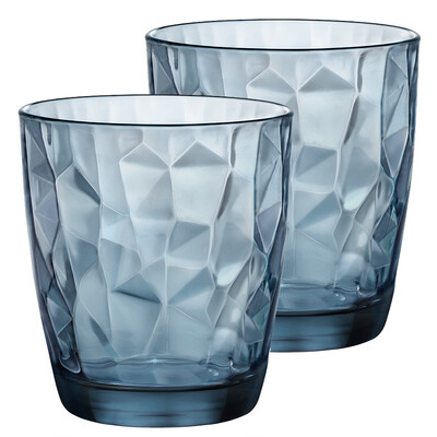 

Bormioli Rocco Italian imports of lead-free glass cup 390mL blue 2 support