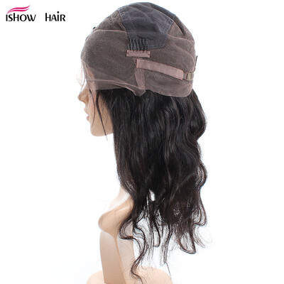 

Ishow Full Lace Human Hair Wigs 7A Body Wave Non-Remy Virgin Hair