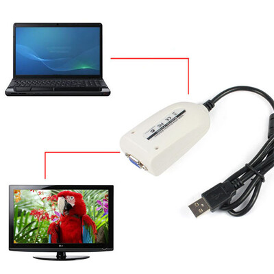 

SHENSEE® ПОРТ USB2.0 Дисплей VGA видеокарты подключить монитор LCD проектор конвертировать
