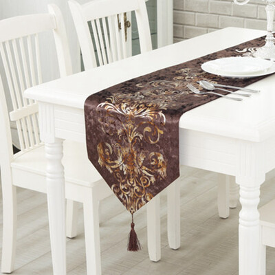 

Cntomlv modern simple fashion table runner European style Luxury Sino