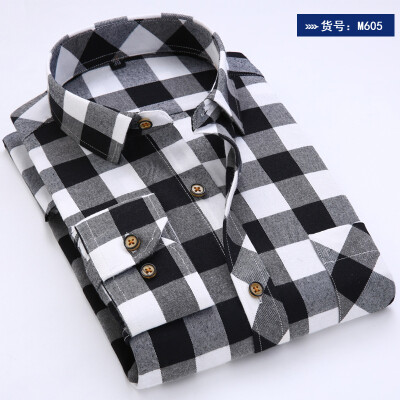 

New Plaid Casual Long Sleeve Suitable Fashion Men Shirt