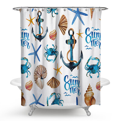 

Kids Bathroom Shower Curtain Set with Hooks