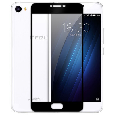 

KOOLIFE charm blue U20 full-screen coverage of tempered film full-screen glass film full coverage mobile phone protective film for Meizu charm blue U20-black