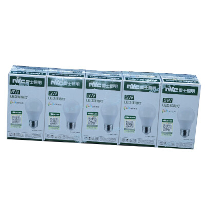 

NVC Lighting (NVC) glorious series LED bulb e27 large mouth 5 sticks 5W white 6500k
