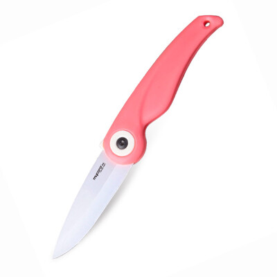 

Ceramic Porcelain Knife 3-inch folding knife ceramic fruit knife knives knife knife complementary knife (pink) ZDD02P