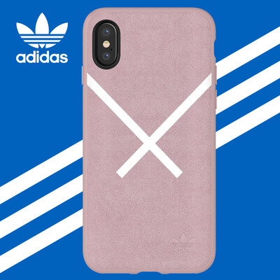 

adidas adidas iPhoneX phone shell imitation velvet cashmere feel good Apple 10 male silicone all-inclusive women&39s slip-resistant protective sleeve pink