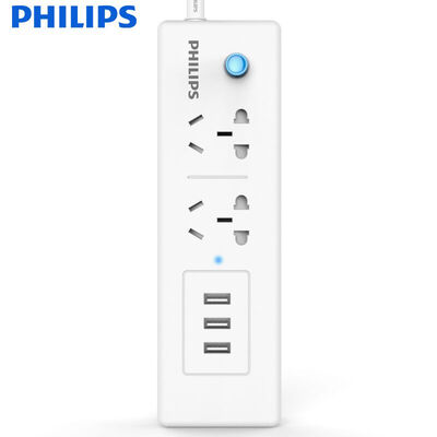 

Philips (PHILIPS) USB разъем 3USB2.4A общей длиной 1,6 м монтажной платы / сопротивления полосы / розеток / полоса новый ГБ Безопасность детей вилка провода доска