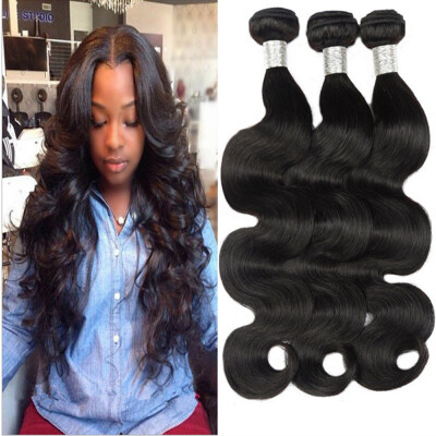 

Indian Virgin Hair Body Wave 3 Bundles Queen Hair Products Indian Body Wave Unprocessed Human Hair Weave 100g/Pcs Hot