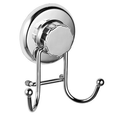 

Shower Towel Hanger Hook With Suction Cups (2 Pack,Stainless Steel)