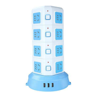 

Breeze kyfen QF-L014C four-story sixteen five-hole multi-switch anti-overload socket three USB new national standard length of 3 meters