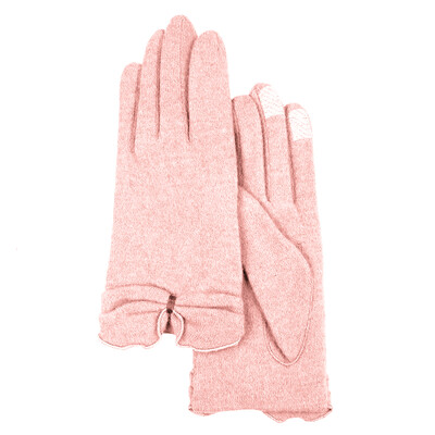 

Maria Gucci MARJA KURKI wool gloves womens fashion solid color multi-function touch screen knit gloves code powder 5CC460814