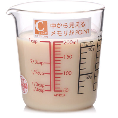 

HARIO- Япония импортировала со шкалой измерения чашки Pyrex стекла 200 мл молока серия чашки CMJ