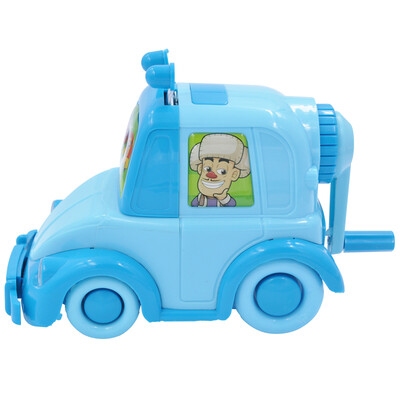 

Sanmu SUNWOOD bear infested cartoon car pencil sharpener XCM0006 blue student stationery