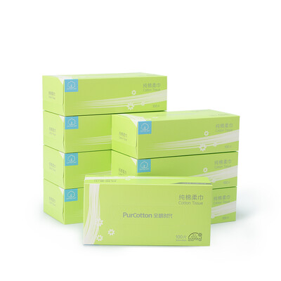 

Cotton era PurCotton US imports of cotton cotton towel home paper towel wet&dry 20x20cm 100 pumping box 8