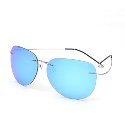 

Sunglasses B titanium polarized film fashion ultra - light sunglasses men and women general sunglasses