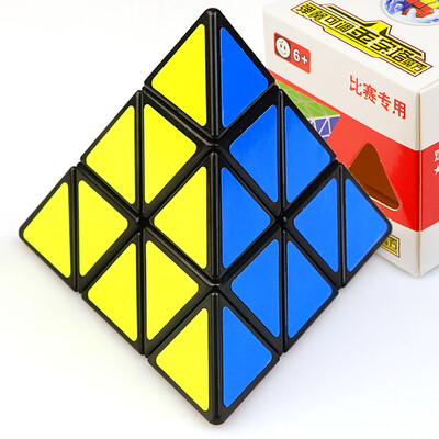 

3rd Order Pyramid Rubik's Cube Professional Competition Third-Order Pyramid Triangle Cube Ball Positioning Has Been Debugging Send Black