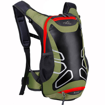 

Cycling backpacks15L liters men and women walk, run sports bagstrumpet breathable waterproof bicycle equipment, helmet mesh b