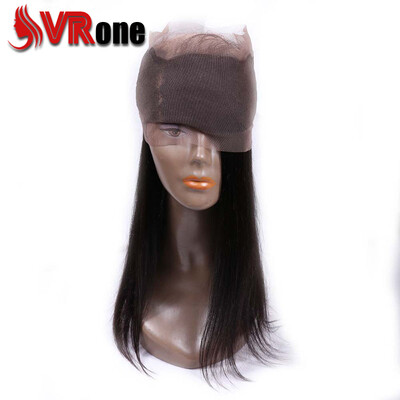 

Peruvian Straight Hair Pre Plucked 360 Lace Frontal With Baby Hair 8"-20" Natural Color Non-remy Human Hair Closure