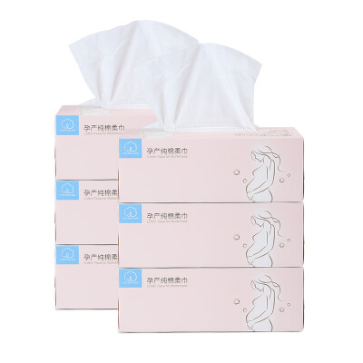 

Cotton era (PurCotton) pull-out pregnancy cotton towel wet and dry towels 20x20cm 100 pumping / box * 6