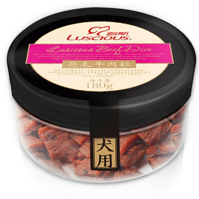 

Los luscious dog pet snacks original beef grain 180g