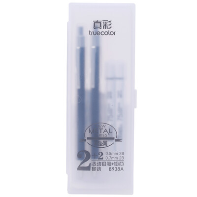 

TRUECOLOR 0507mm student presses the automatic activity pencil test break metal rod with scale 2 sticks B938