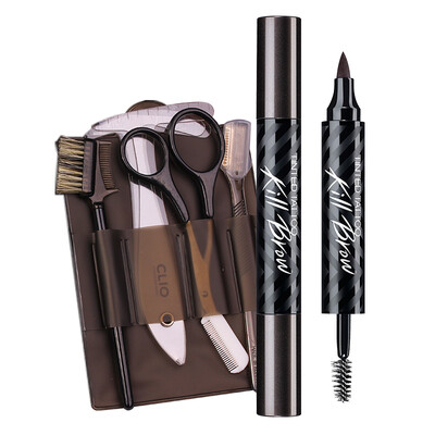 

Keluo CLIO charm brown long lasting eyebrow eyebrow eyebrow suit 3 # gray brown (makeup eyebrow pencil eyebrow waterproof and sweat is not SUMI easy to color)