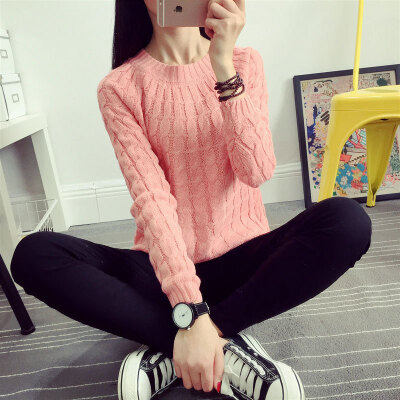 

Autumn and winter new Korean women 's suit sets of knitted sweater loose loose loose sweater