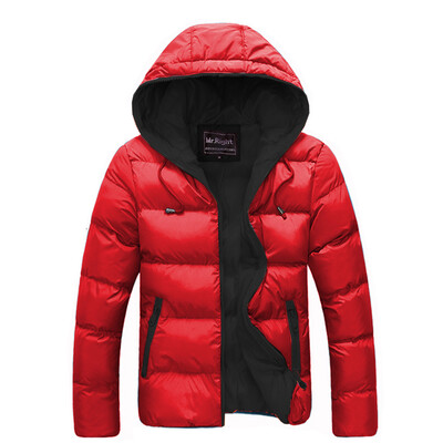 

Winter Men Jacket New Brand High Quality Candy Color Warmth Mens Jackets And Coats Thick Parka Men Outwear XXXL