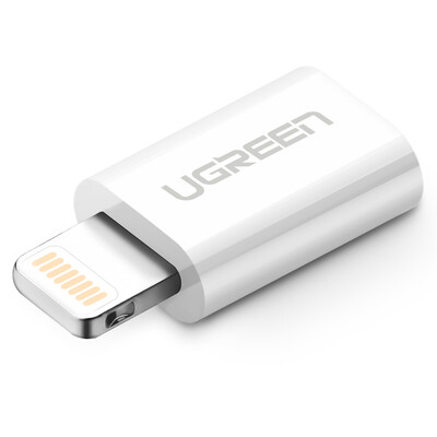 

Green MFI certification Andrews adapter adapter head Micro USB to Lightning charge data cable support iphone5 6s 7 Plus ipad 20745 white
