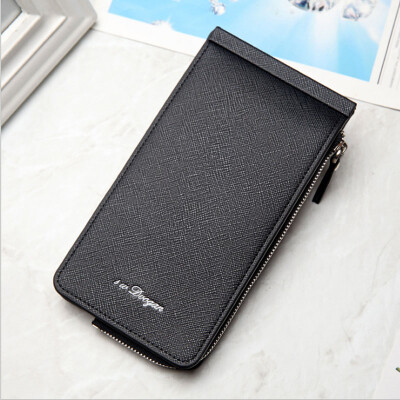 

New ladies card pack fashion long wallet multi-card men's wallet long paragraph zipper phone bag