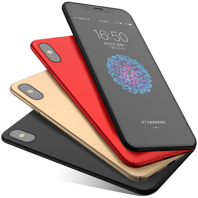 

Biya Zi BIAZE Apple iPhone X 10 phone shell Apple X 10 protective sleeve all-inclusive anti-drop matte shell texture matte series JK100-black