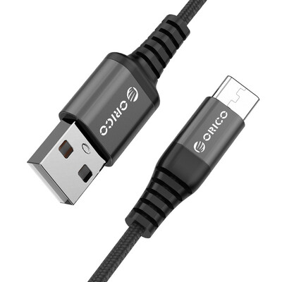 

ORICO (ORICO) НТК-10 TYPE-C зарядка шнура кевлар плетеный USB кабель 1 метр применяется проса 5S / Huawei P910 / V89 слава Black
