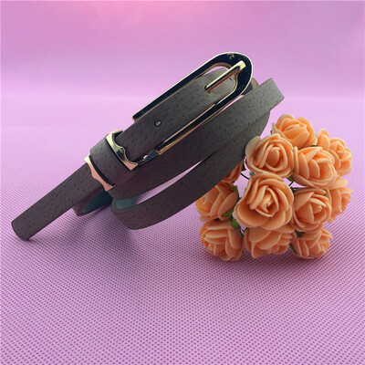 

2017 fashion new belt Korean version of the fashion sweet ladies thin belt wild decorative buckle buckets candy color