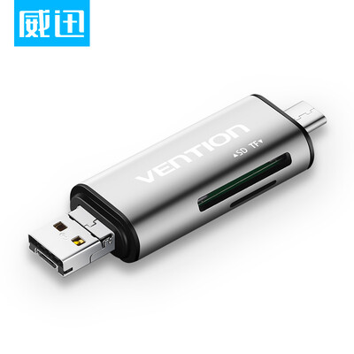 

VENTION USB 30 Card Reader High Speed ​​Multi-function Multi-function Camera Card Reader Support MSCFTFXDSD Card 05m Black CEDBD