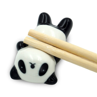 

Cute Panda Chopsticks Rest Dinner Spoon Stand Knife Fork Holder Set of 10