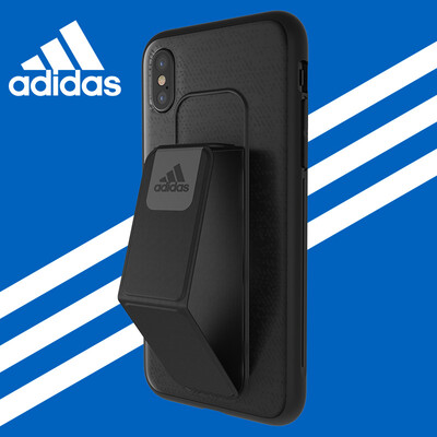 

adidas (Apple Adidas) Apple iPhoneX mobile phone shell grip bracket multi-functional sports running fitness silicone all-inclusive anti-skid protective sleeve black