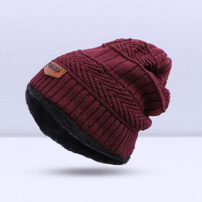

Autumn Men Winter Hat Boy's Warm Baggy Hat Men Cotton Cap Women Hat Thick Bonnet Skullies Beanie Soft Knitted Beanies