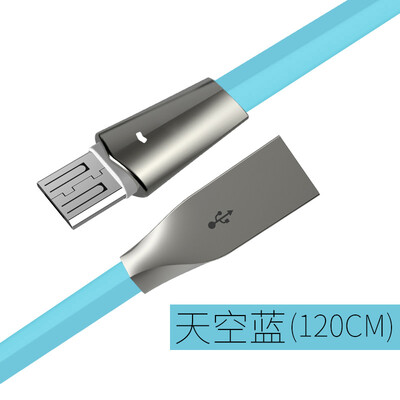 

Huang is still Android data cable Huawei millet Samsung Meizu vivo mobile fast charge charger line usb line 12m sky blue