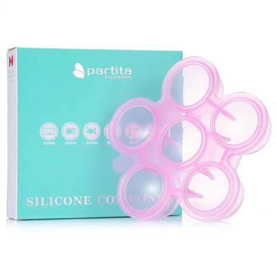 

Variations partita infants&childrens purees complementary foods full silicone separation box 50ml6 crystal red can place 6 different foods Canadian brand