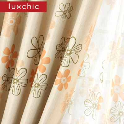 

Modern Curtains Floral Blackout Curtains for Living Room Kids Curtains for Bedroom Window Treatment PurpleOrange Ready Made