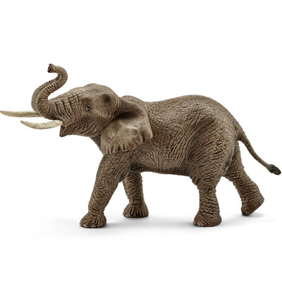 

Силе Schleich немецкий бренд ручной краски имитационная модель цвет живой природы животных образовательные учебные пособия для детей 3-х лет - мужчины Африканский слон SCHC14762