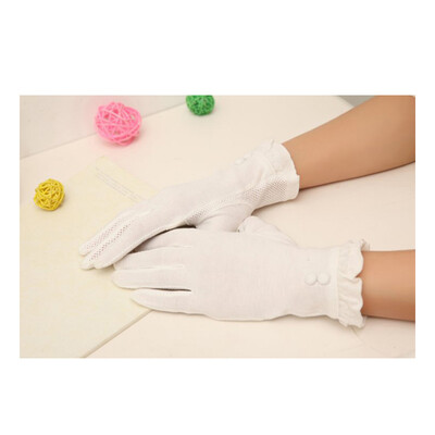 

2017 new fashion thin section uv sunscreen anti-UV gloves drive non-slip gloves short section refers to cotton gloves