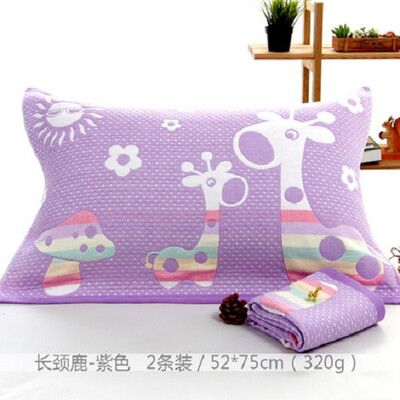 

LOVE BIRD Cartoon cotton Gauze pillow towl pure cotton enlarge thicken pillow towl not wool adult